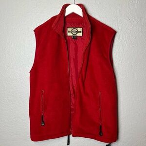 Vintage Lands' End Men's Bold Red Vest